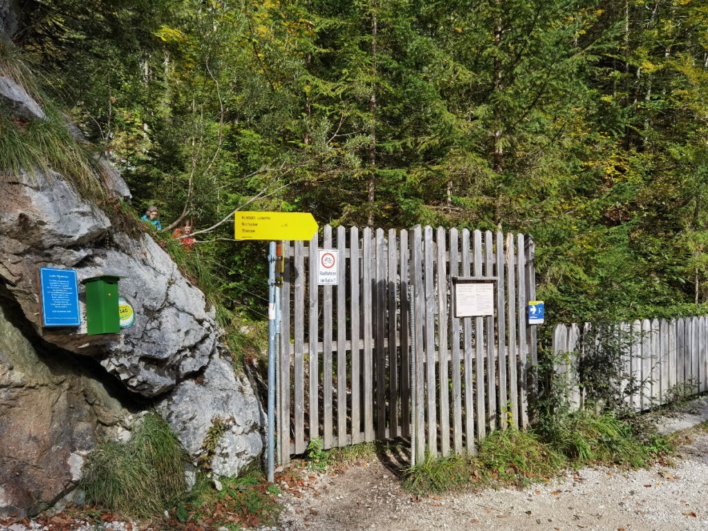 Das ist der Kaiserklamm Eingang