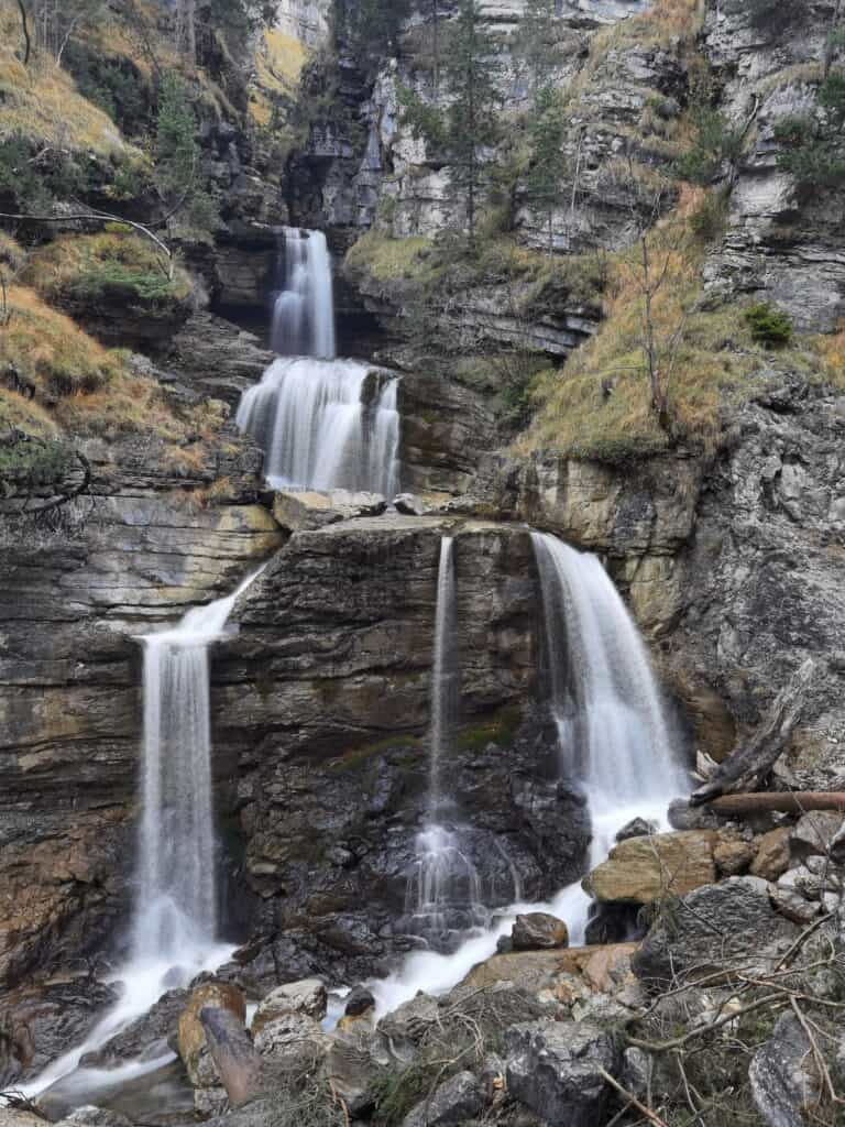 schönste Urlaubsziele in Bayern - die Kuhflucht Wasserfälle
